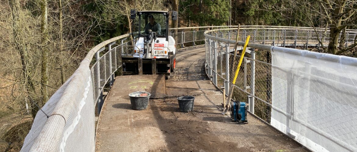 Bauarbeiten Zeisiggrundbrücke